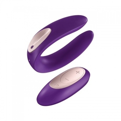 C- Satisfyer Partner Plus Remote - Estimulador De Punto G Y Clitoris Para Parejas Con 10 Modos Y Control A Distancia - Usb