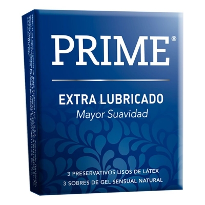 Prime Extra Lubricado - Preservativo X 3 Un.