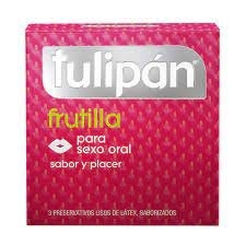Tulipan Frutilla - Preservativo X 3 Un.