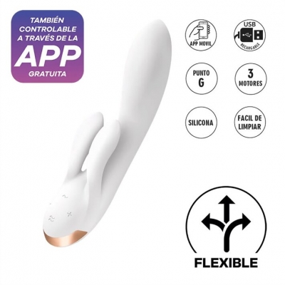 Estimulador De Clitoris Flexible Con Control Por App Double Flex