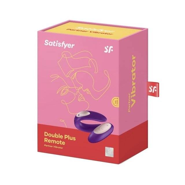 C- Satisfyer Partner Plus Remote - Estimulador De Punto G Y Clitoris Para Parejas Con 10 Modos Y Control A Distancia - Usb